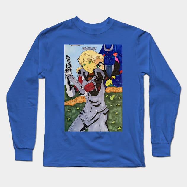 Blue Gendered Long Sleeve T-Shirt by Soundtrack Alley